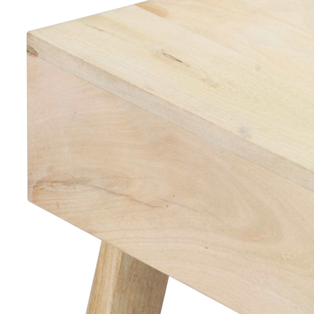 Mesa De Centro De Madera Maciza De Mango 100x60x40 Cm_4
