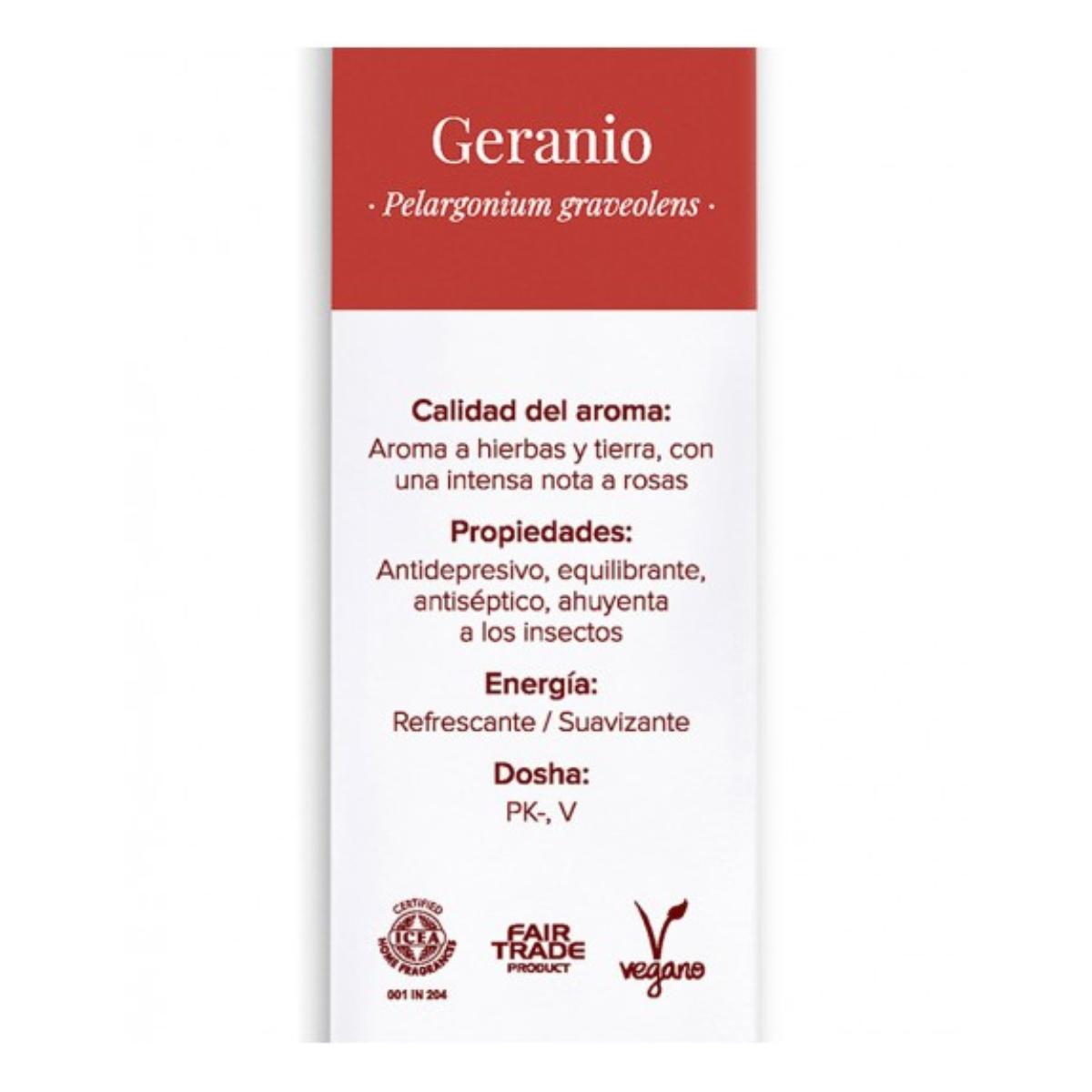 Incenso de Gerânio Certificado Bioaroma 12 Varetas