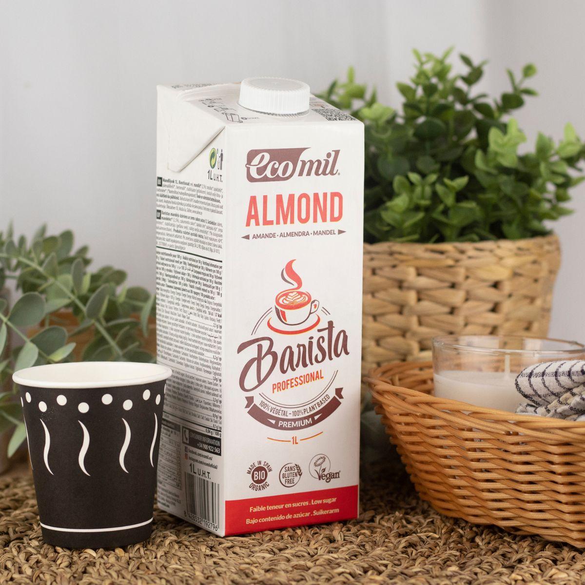 Bebida de Amêndoa Vegetal Barista BIO EcoMil 1 L