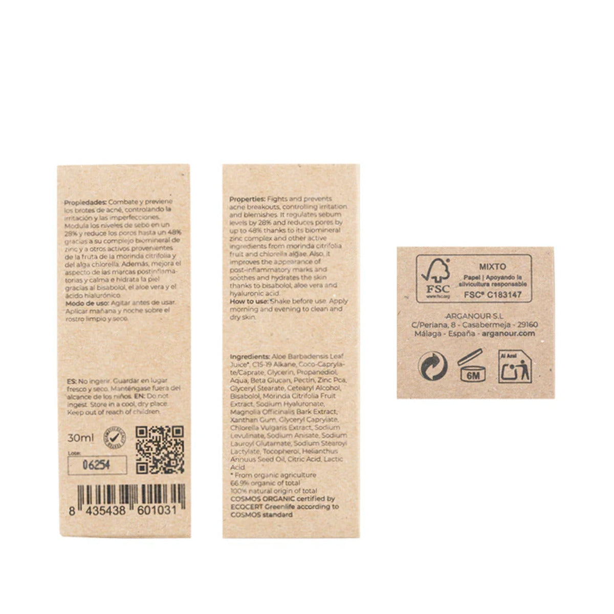 Equilibrium creme anti-acne para pele oleosa Arganour 30ml