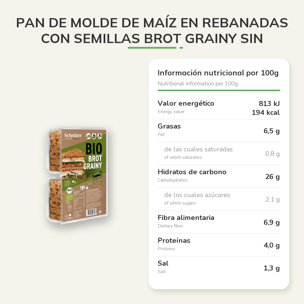 Información nutricional