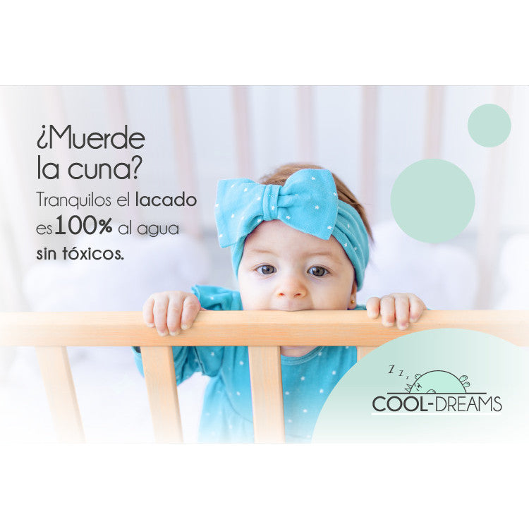 Cuna 120x60 Umami Colecho Para Unirla A La Cama Con Seguridad, Ruedas Incluidas. Con Normativa Europea Y Pintura Al Agua_5