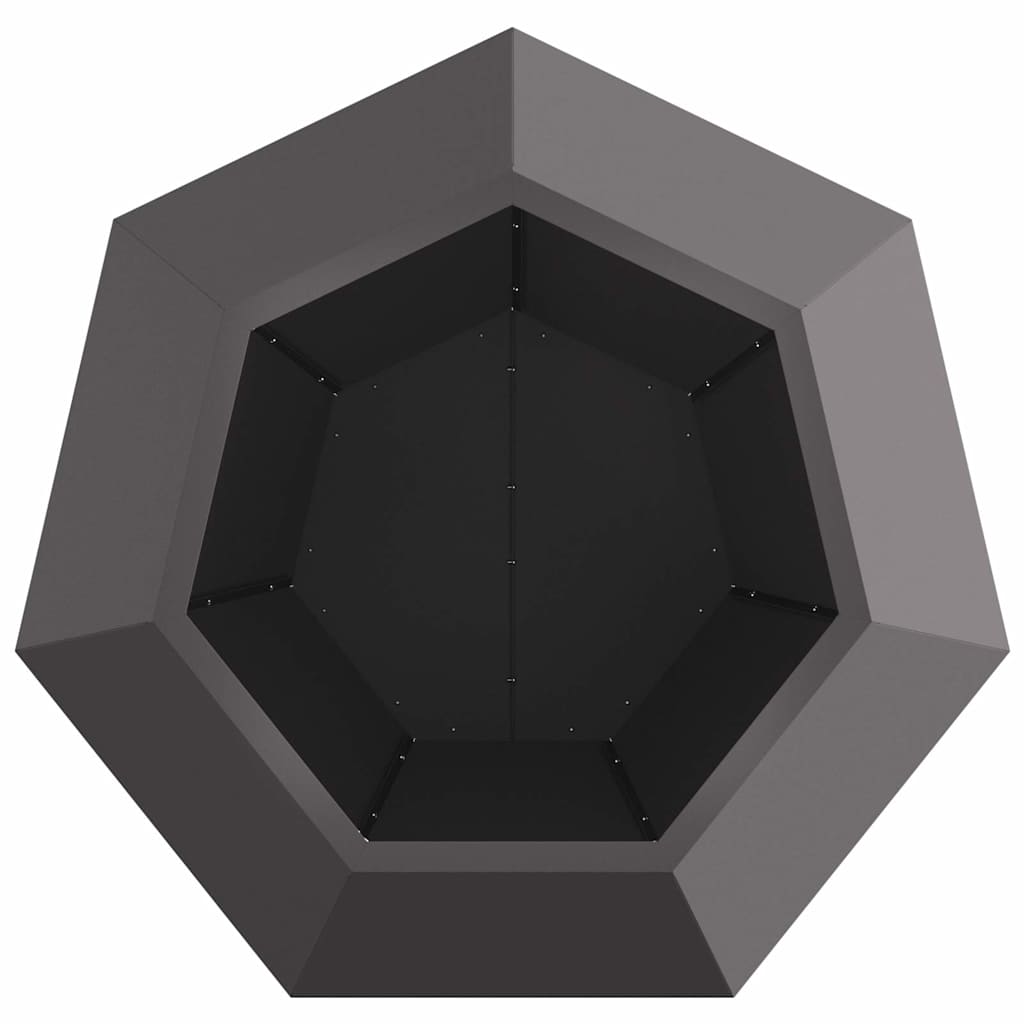 Jardinera Negro 75 X 75 X 60 Cm Acero_5