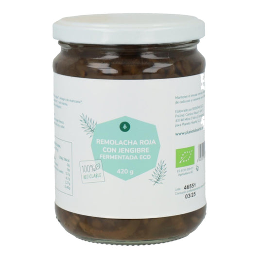 Beterraba fermentada com gengibre Eco Planeta Huerto 420 g