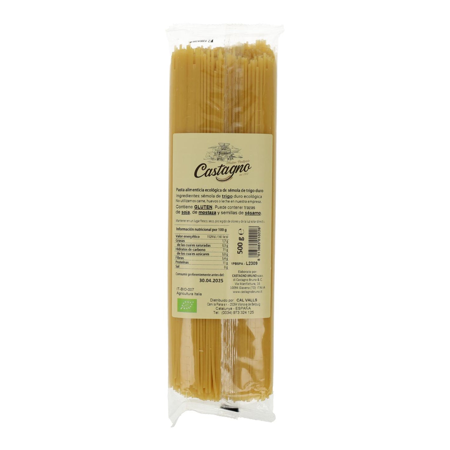 Esparguete de Trigo Duro ECO Castagno 500 g