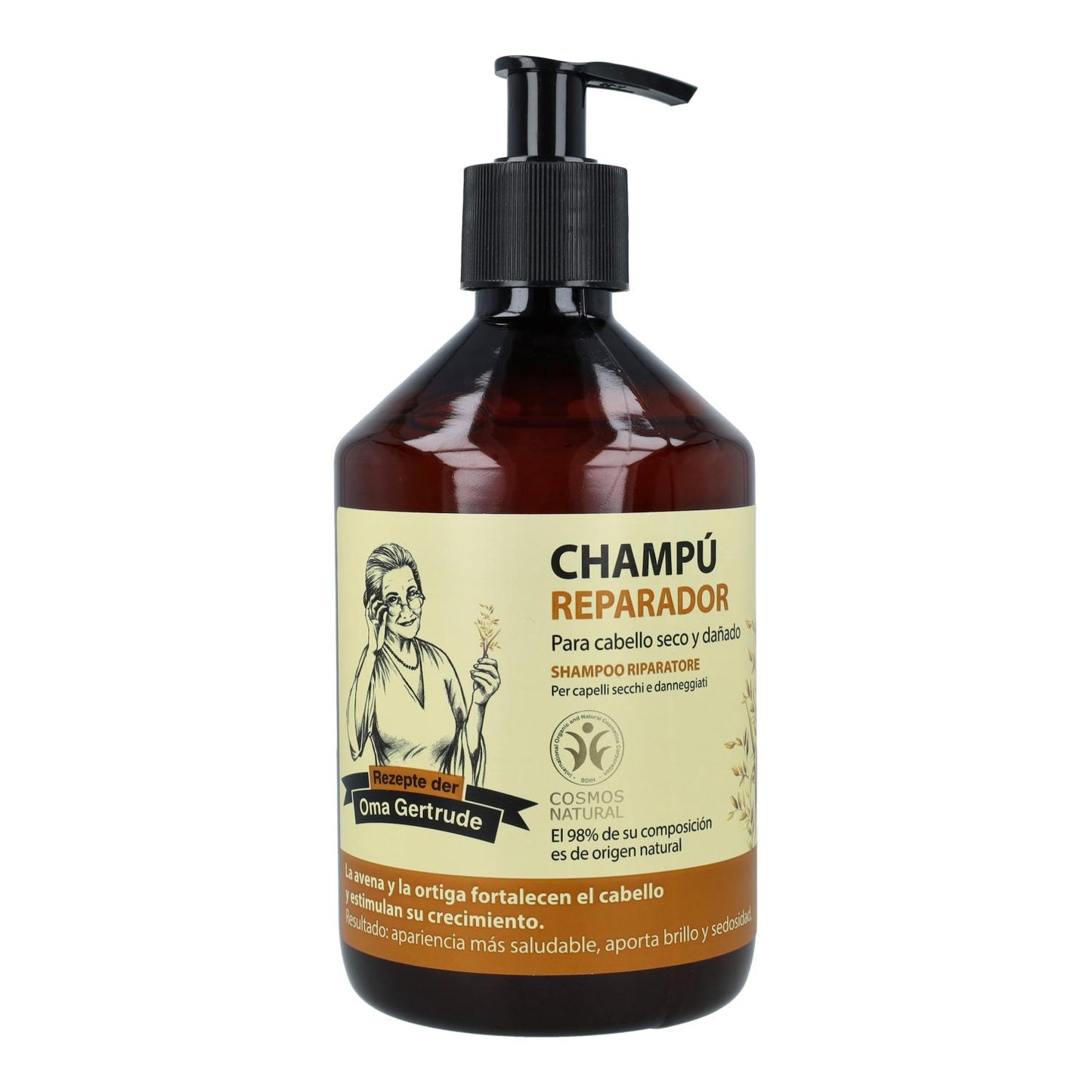 Pack de 2 Champôs Reparadores Oma Gertrude para Cabelos Secos e Danificados 500 ml