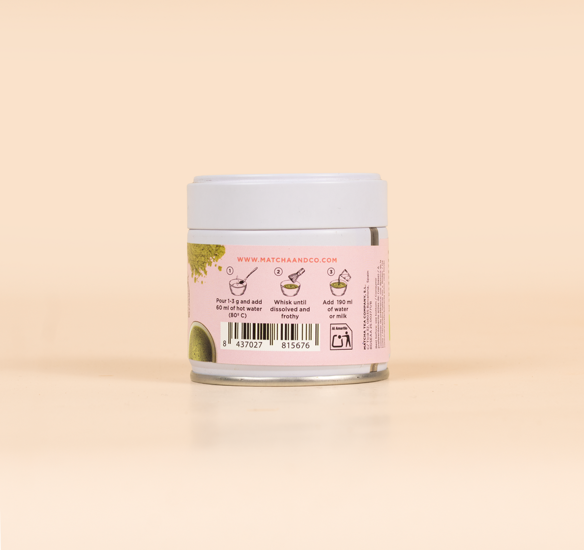 Etiquetado Té Matcha Fresa Matcha & CO 30 g