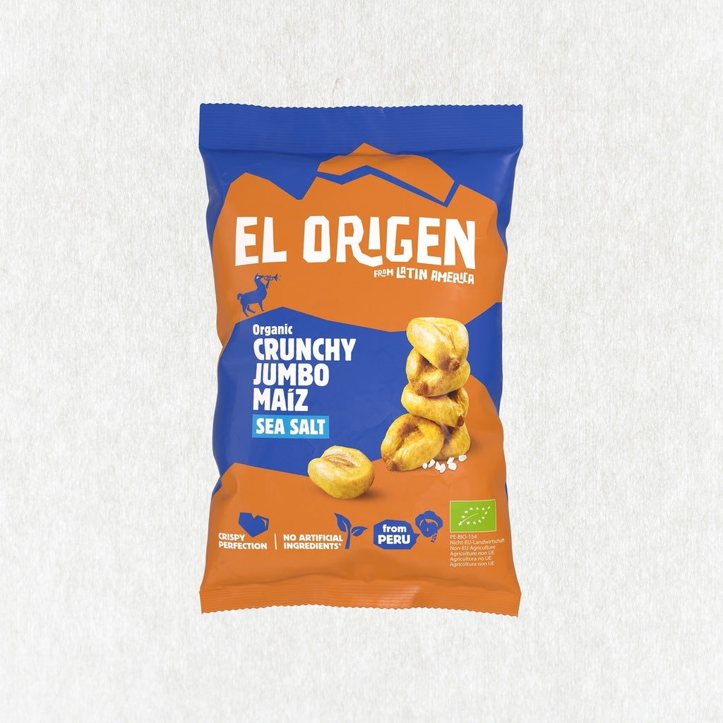 Maíz gigante ecológico con sal marina El Origen 80 g