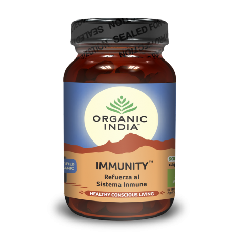 Immunity Suplemento Ayurveda Orgánico Organic India 90 cápsulas