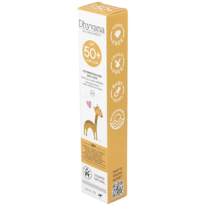 Protector Solar Infantil Spf50+ 50 Ml Dhyvana