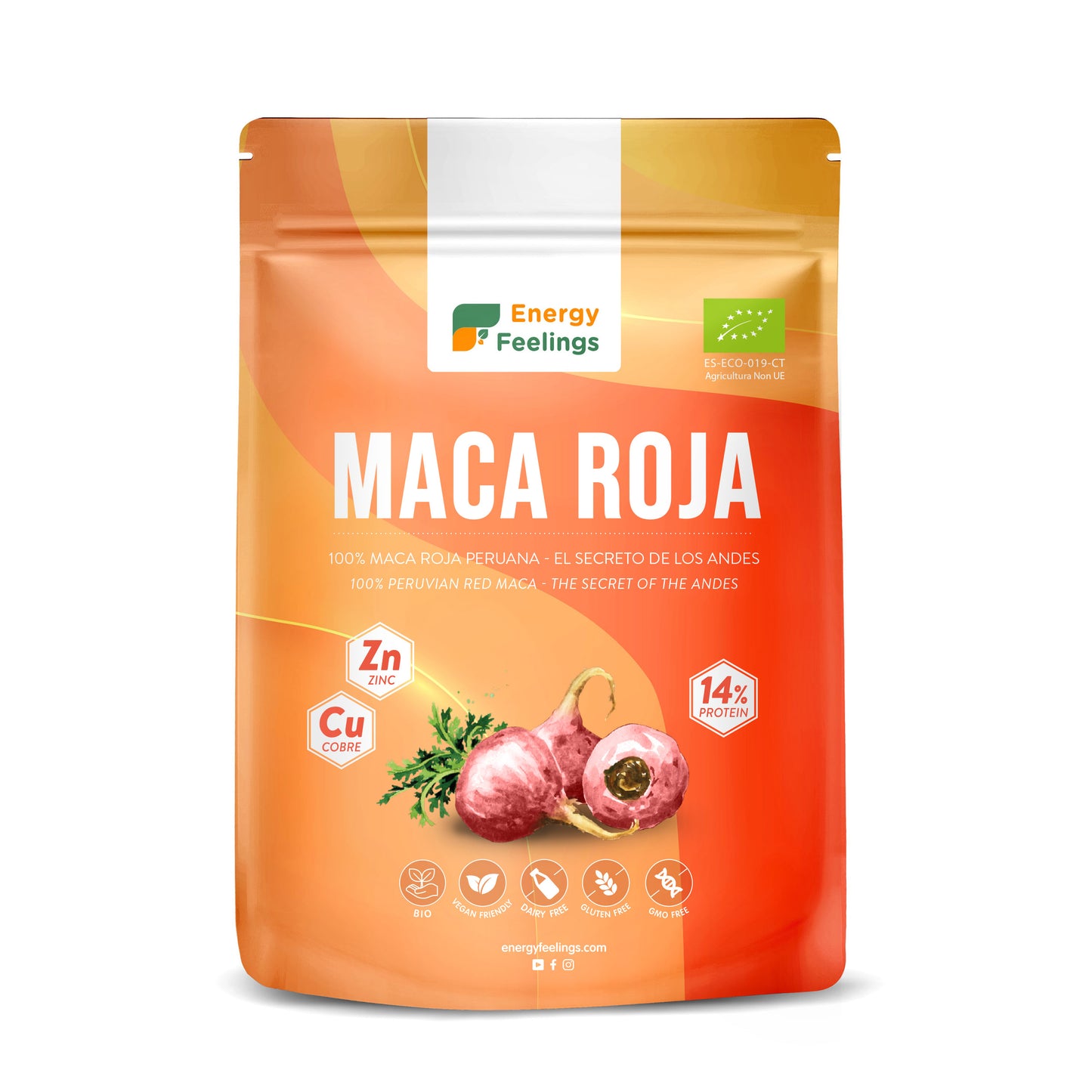 Maca Roja Eco en polvo Energy Feelings 200 g