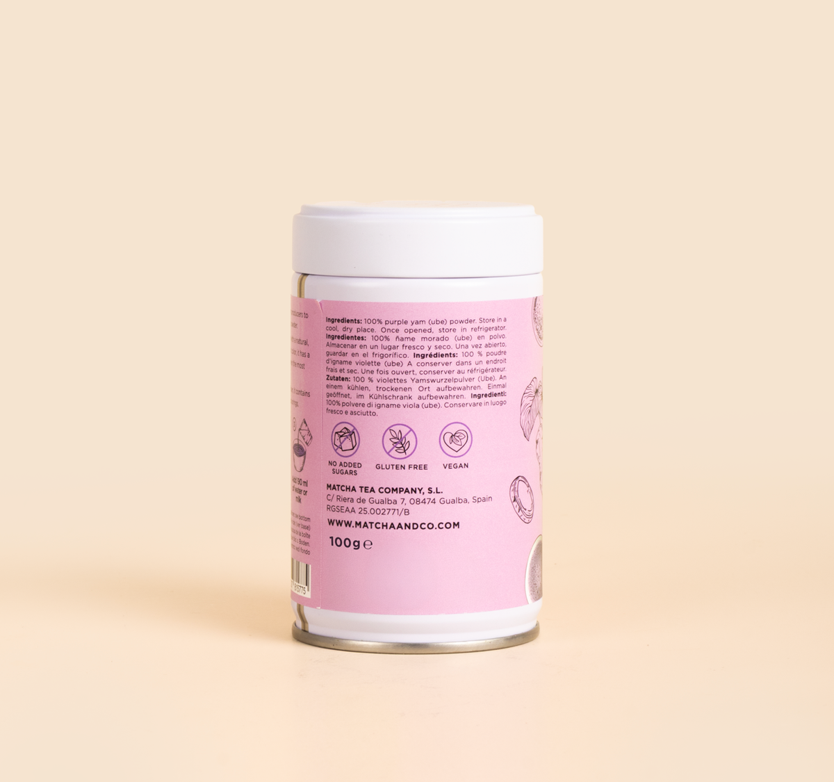 Etiquetado Ube en polvo Matcha & CO 100 g