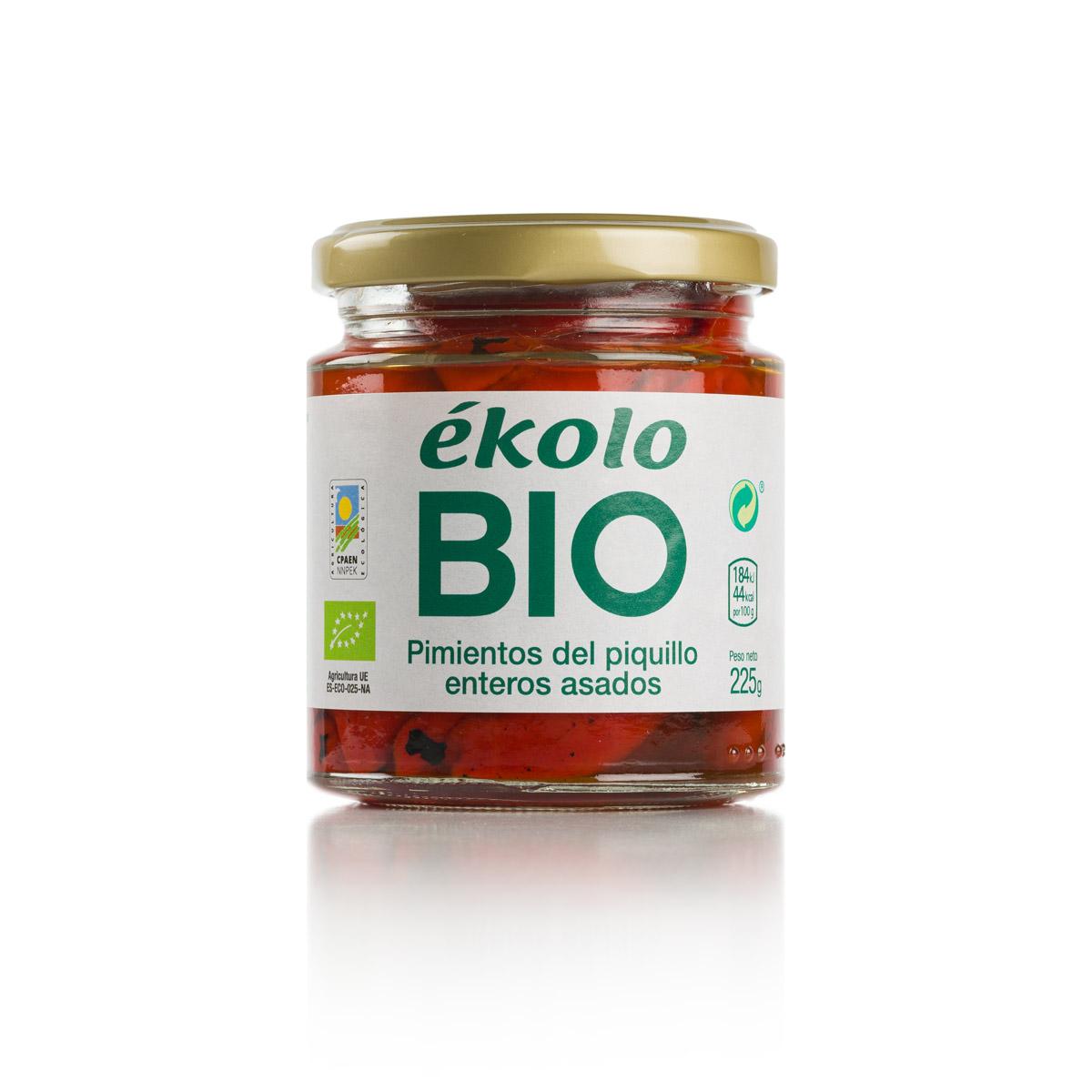 Pimentos Piquillo Extra Orgânicos Inteiros BIO Ékolo 225 g