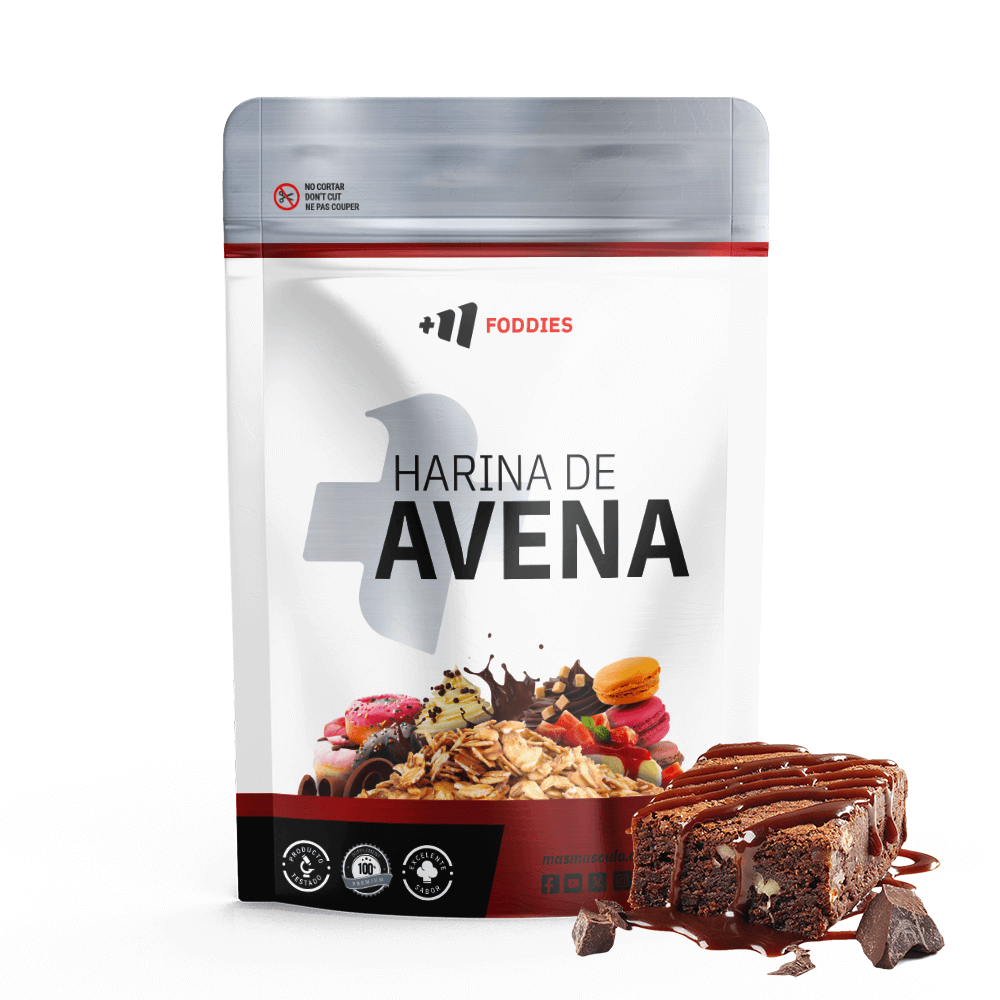Harina De Avena - 1kg - Brownie - Fuente De Hidratos De Carbono - Masmusculo_0