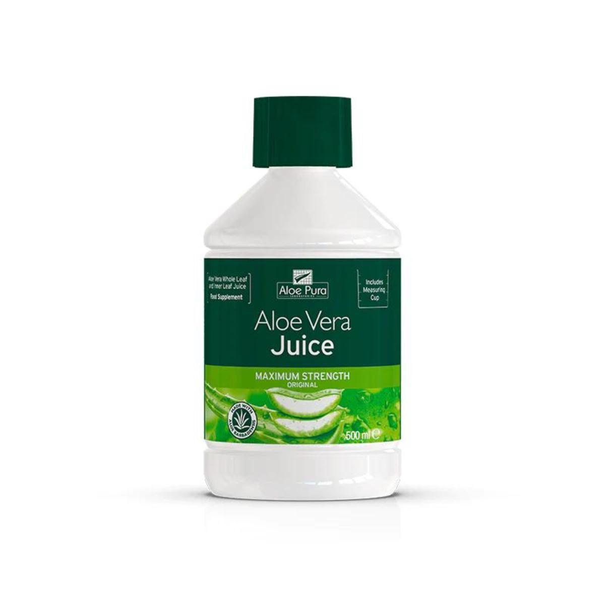 Sumo de aloé vera de máxima potência, 500ml/1L