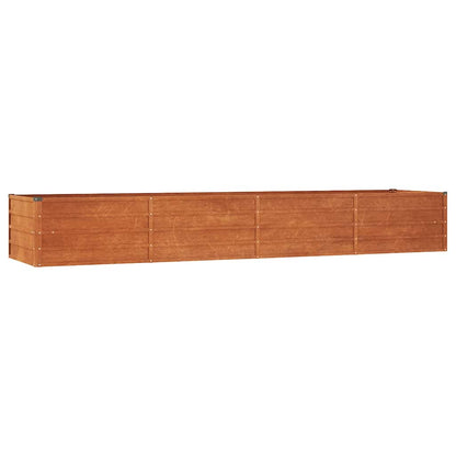 Arriate Oxidado De Acero Corten 320x80x45 Cm_0