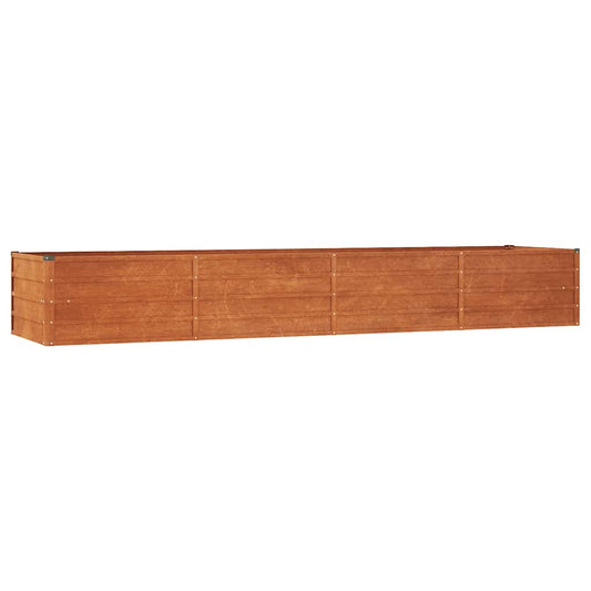 Arriate Oxidado De Acero Corten 320x80x45 Cm_0