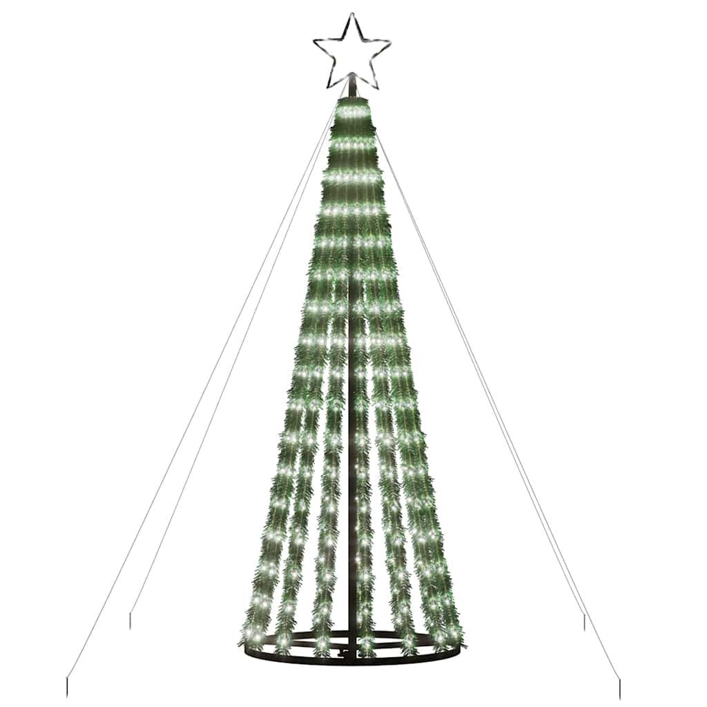 Vidaxl Árbol De Navidad Led 275 Leds Blanco Frío 180 Cm_3