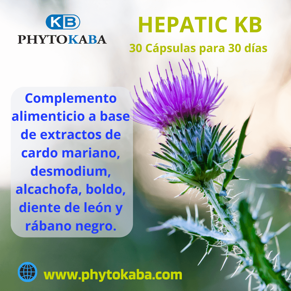 Hepatic Kb 30 Cápsulas Detoxifica. Depurativo_1