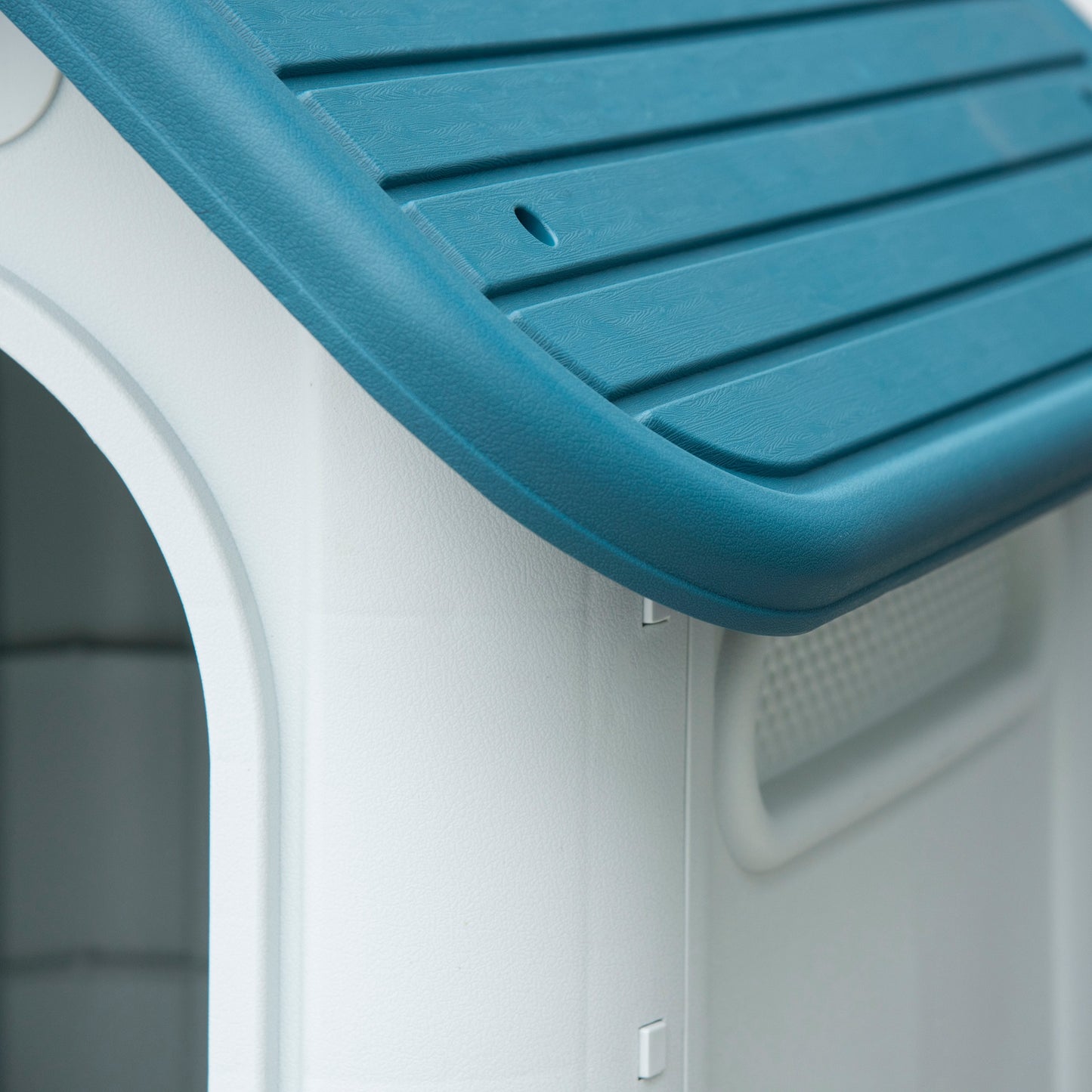 Pawhut Caseta Para Perros Mini Uso Interior Exterior 59x75x66 Cm Azul_3