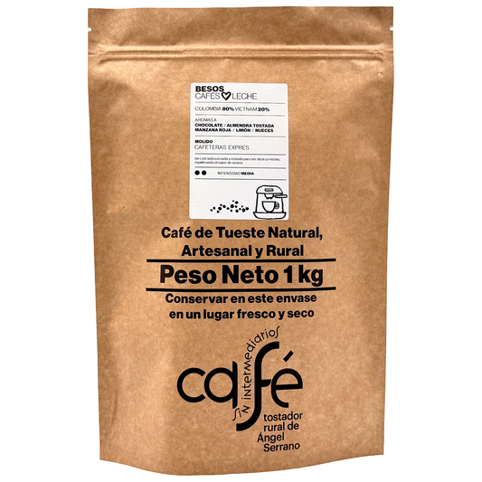 Cafe Sin Intermediarios Café Colombia Besos Molido Espresso 1 Kg_0