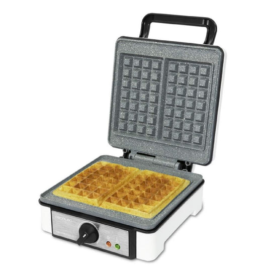 Fun Gofrestone Double, Gofrera Con 1200 W De Potencia, Revestimiento De Piedra Ecológico Antiadherente Rockstone, Doble Capacidad_0