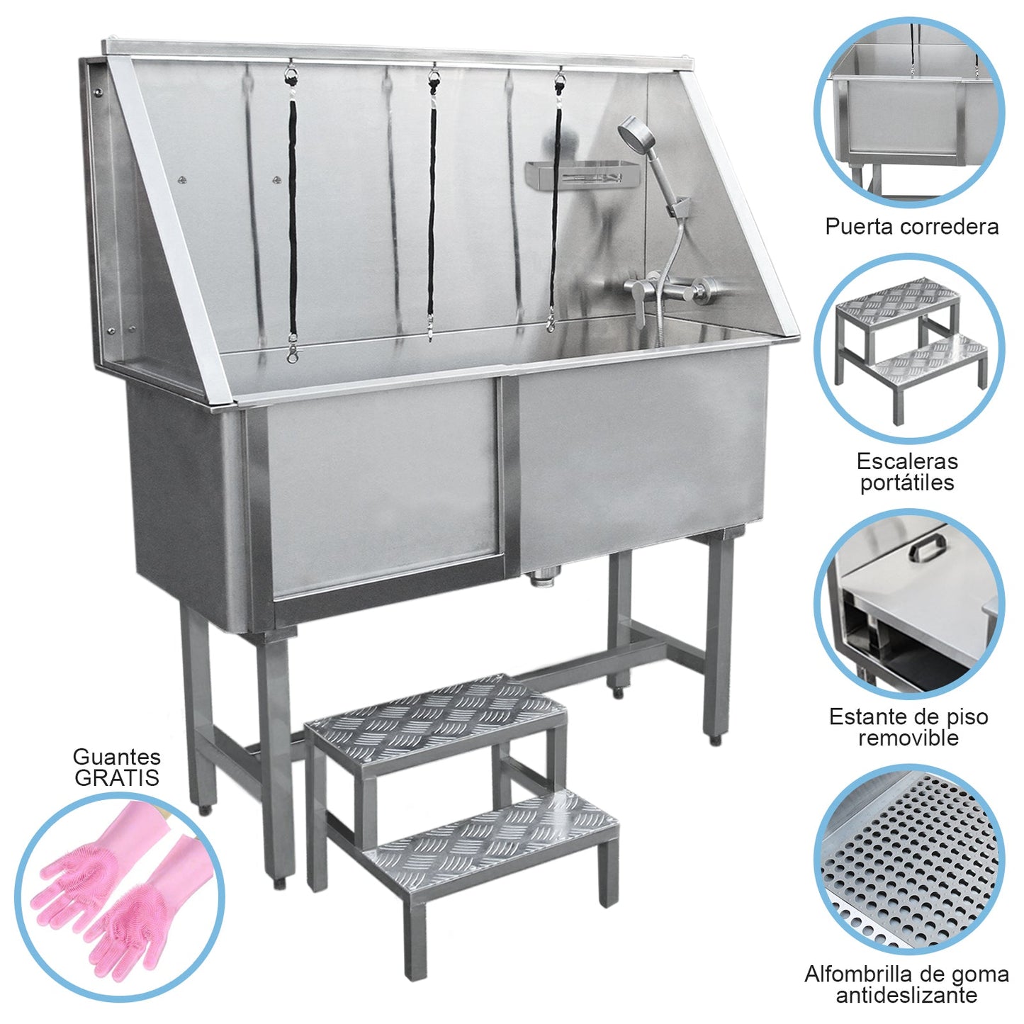 Bañera Peluquería Canina De Acero Inoxidable | 400 Mm_1