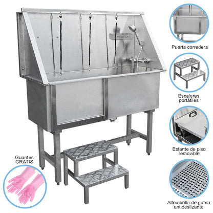 Bañera Peluquería Canina De Acero Inoxidable | 400 Mm_1