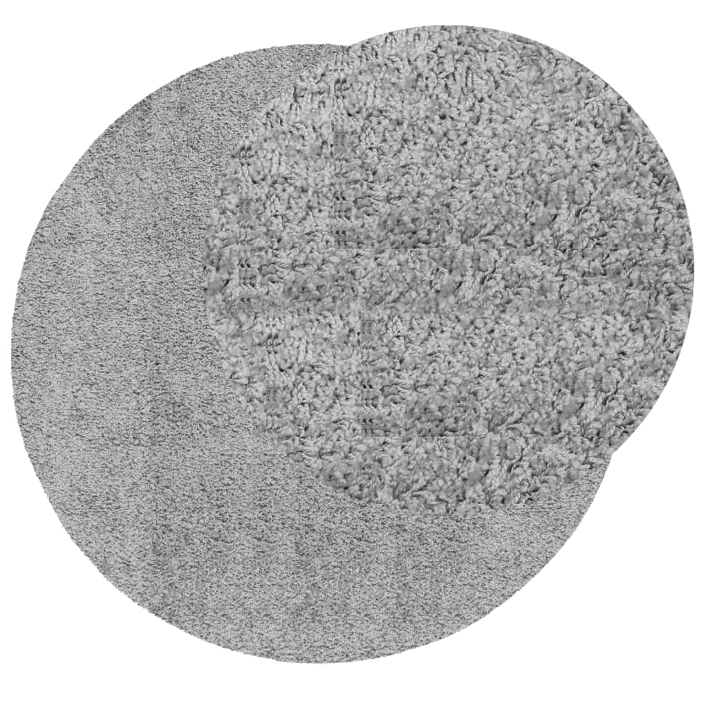 Alfombra Peluda De Pelo Largo Moderna Pamplona Beige Ø 120 Cm / Vetonek_1