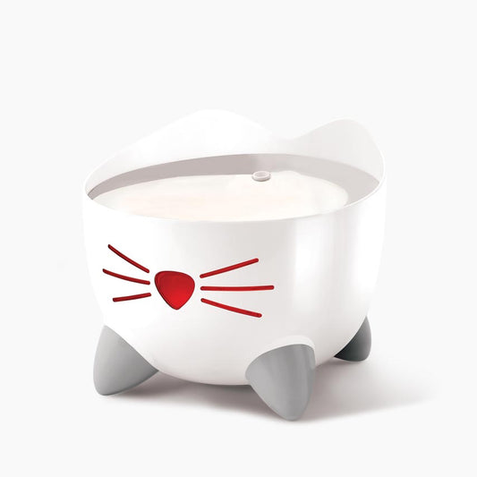 Fuente Bebedero para Gatos de Acero Inoxidable Blanca Catit PIXI 2,5 L