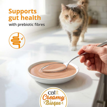Sopa Cremosa para Gatos Creamy Bisque Pollo y Pato Catit 4 x 40 g
