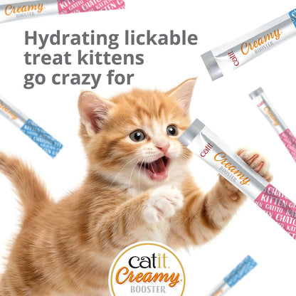 Snack Líquido para Gatitos Creamy Booster Pollo Catit 4 x 10 g