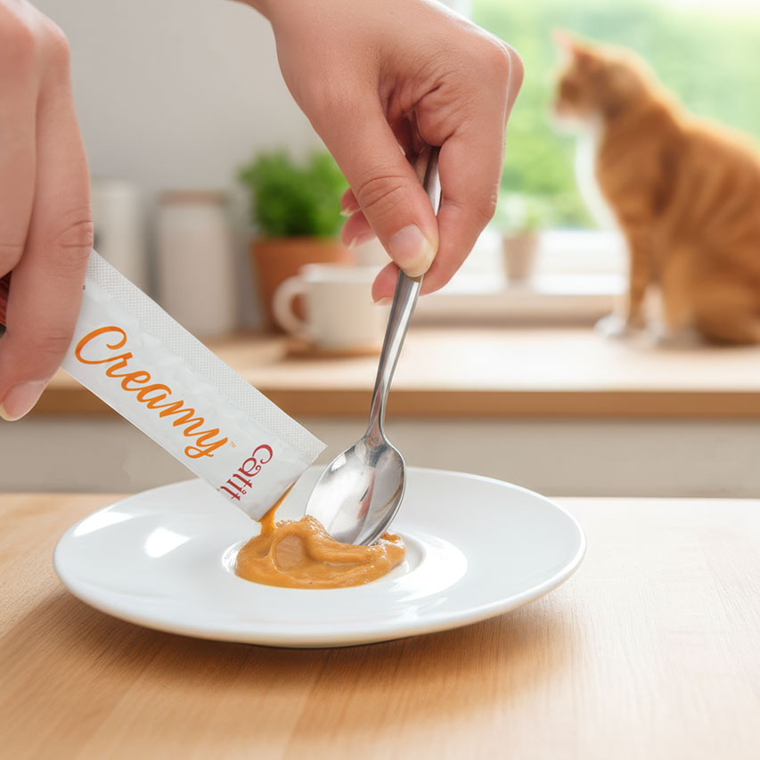Snack Líquido para Gatos Senior Creamy Booster Pollo Catit 4 x 10 g