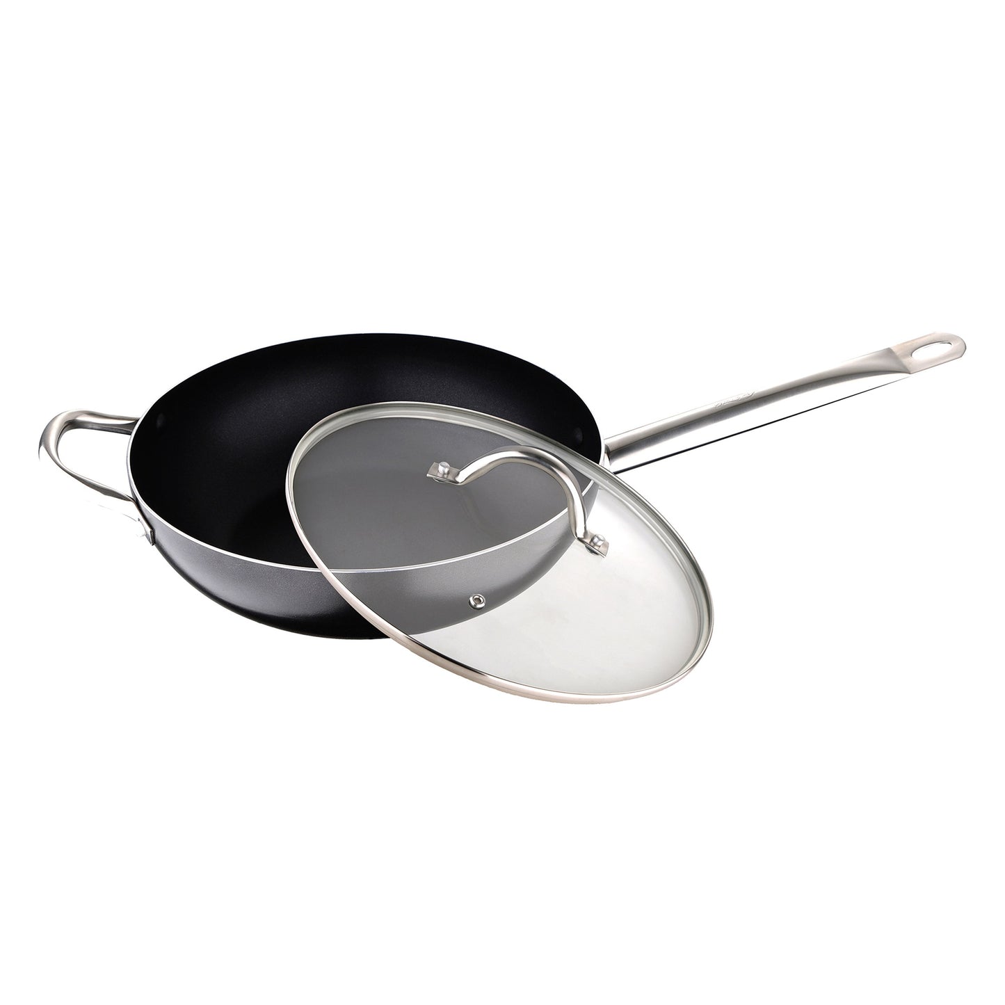 Wok 28x8.0cm Aluminio Prensado Inducción C/t Profesional Chef_1