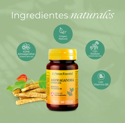 Ashwagandha complex KSM-66 ® 60 capsulas vegetales