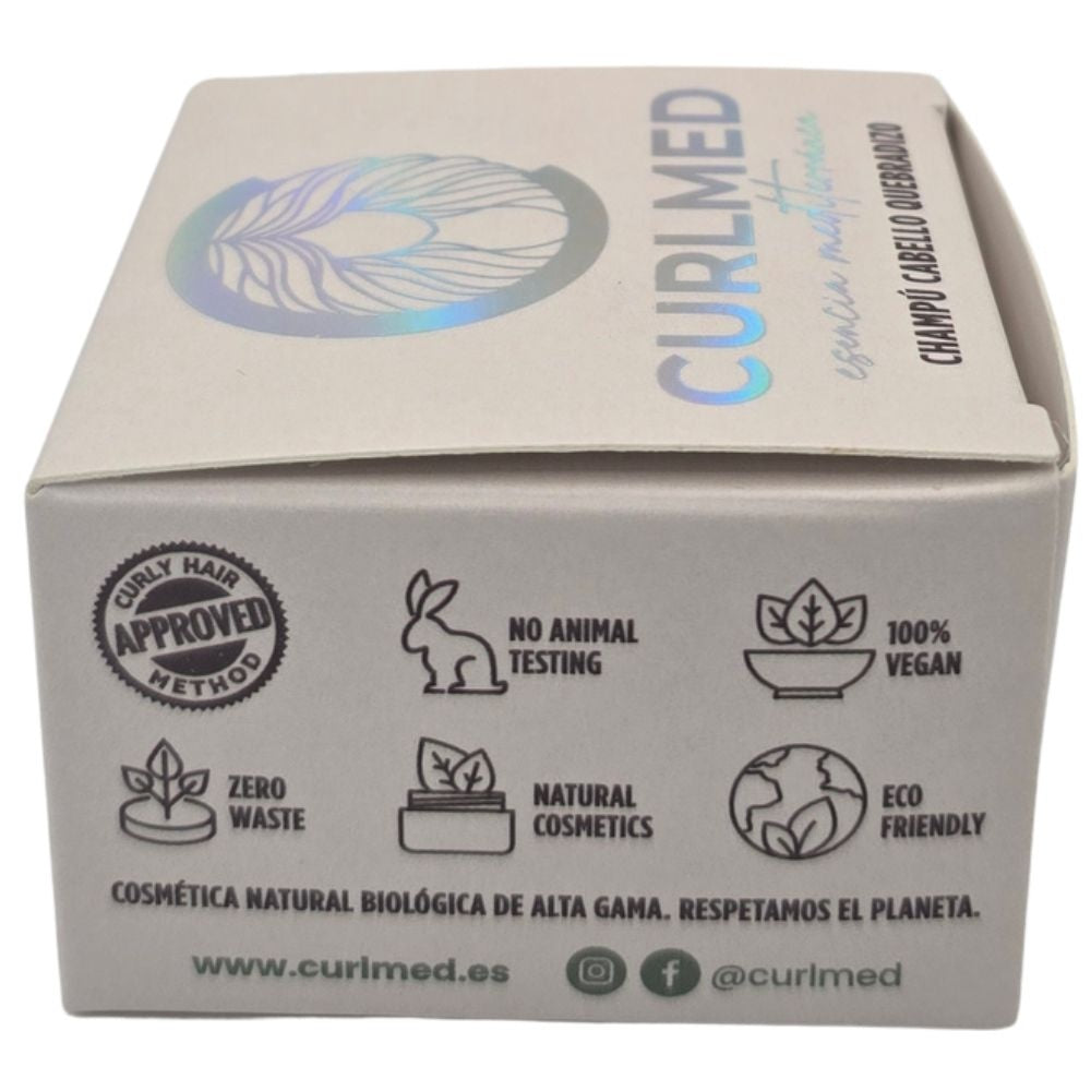 Curlmed Champú Sólido Cabello Quebradizo Té Matcha 80g_2