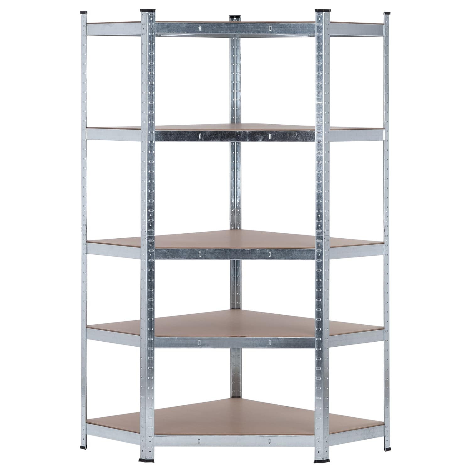 Estantería Esquinera Modular 5 Baldas Ajustables 180x80x40x56cm 875kg O91_1