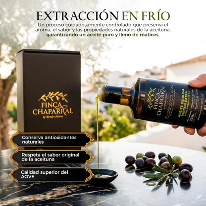 Aceite de Oliva Virgen Extra Picual Cosecha Temprana ·Finca Chaparral 500ml_2