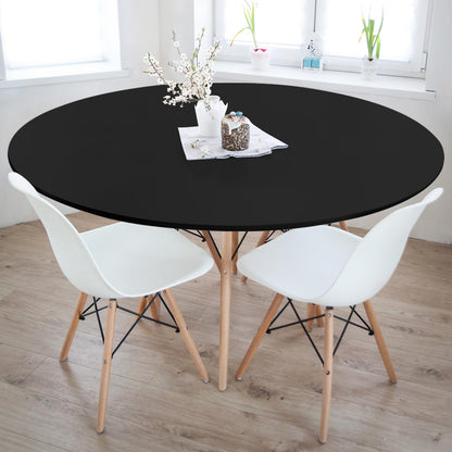 Mesa Redonda De Comedor Estilo Nórdico 74x120cm Thinia Home_5