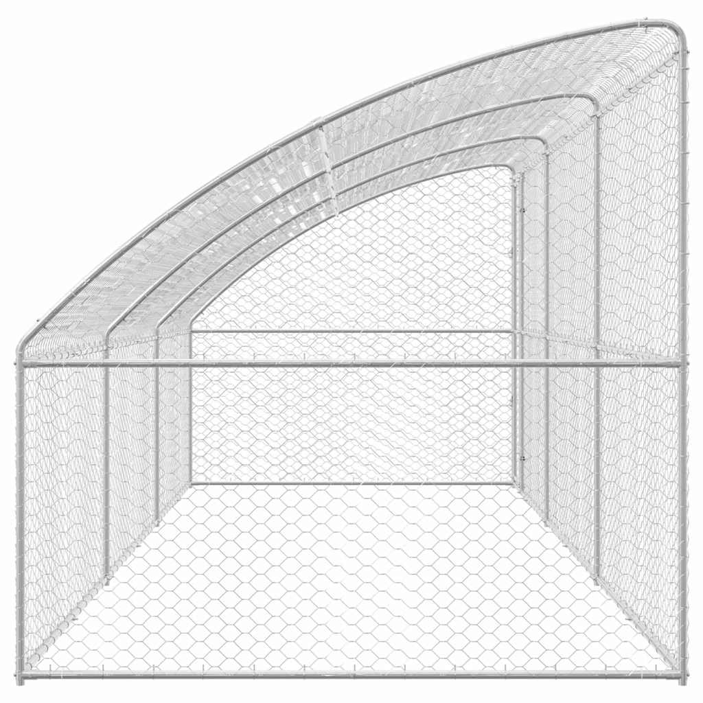 Refugio Para Perros 3 Pcs Plateado 6 X 2 X 2 M_4