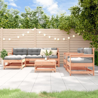 Vidaxl Juego De Muebles De Jardín 7 Pzas Madera Maciza Abeto Douglas_1