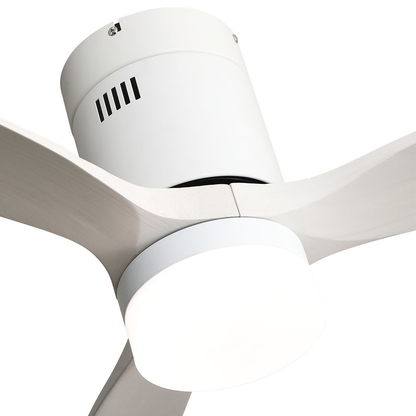 Ventil 18w Dc Aguilon Blanco 3 Aspas Blancas 5 Velocidades C/remoto Temporizador 34x132 D_1