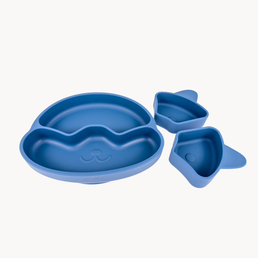 Baberos Impermeables - 2 Piezas - Beige / Azul Marino.