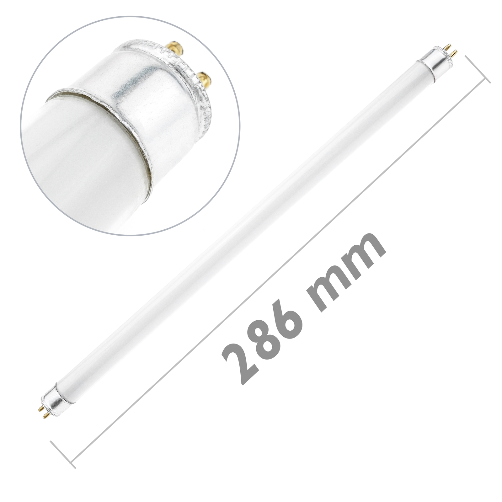 Tubo Fluorescente Para Matamoscas Y Mosquitos Eléctrico Uv T5 8w Bl 286mm_1