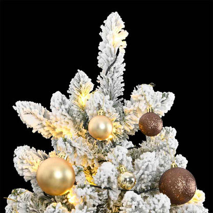 Vidaxl Árbol De Navidad Artificial Con Bisagras 300 Led Y Bolas 270 Cm_1