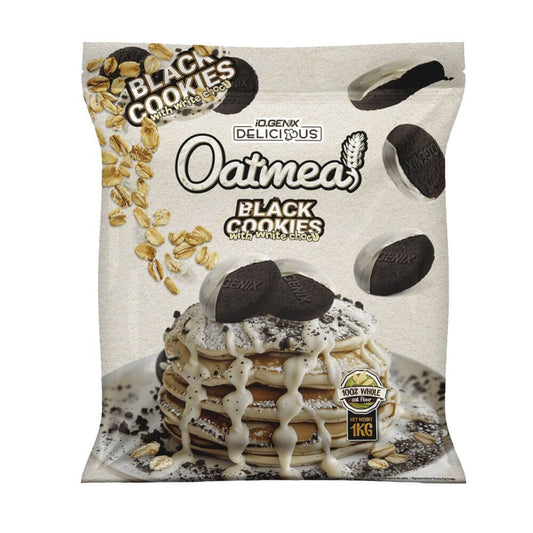Harina De Avena - 1kg - Chocolate Blanco Con Galleta - Avena - Io.genix_0