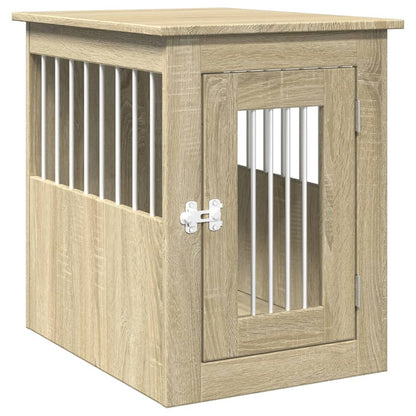 Vidaxl Jaula Para Perros Madera De Ingeniería Roble Sonoma 45x62x59 Cm_0