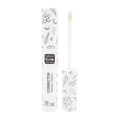 Corretor Líquido 02 Oyambre Bege, Acabamento Suave e Saudável, Com Ácido Hialurónico e Manteiga de Karité, NaturaBIO Cosmetics, 8ml