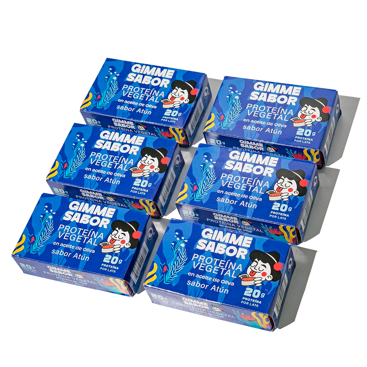 PACK AHORRO Atún Vegano en Aceite de Oliva 120g X 6uds. | Sin Gluten, Sin Aditivos, Sin Alérgenos | Gimme Sabor_0