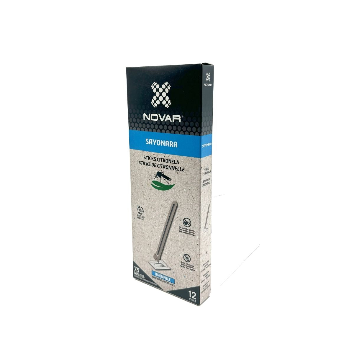 Novar Sayonara Anti-mosquito citronela em stick 12 unidades